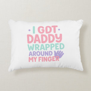 Rund um meinen Finger - Sweet Baby Quote for Da Dekokissen