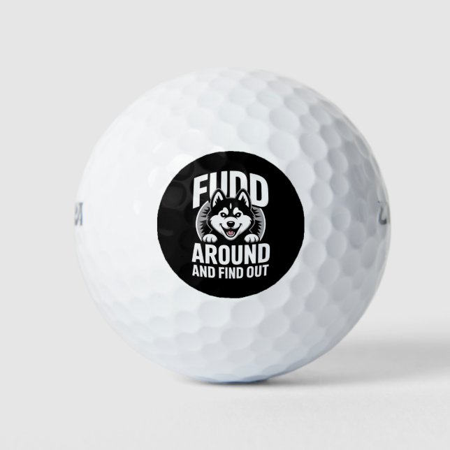 Rund um und erfahren golfball (Vorderseite)