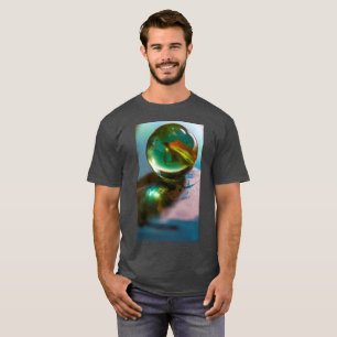 Rund und Rund Herren Basic Dunkles T-Shirt
