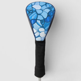 Rund wie Steine in königsblauen Tönen Golf Headcover