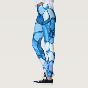 Rund wie Steine in Schattierungen ähnlich königsbl Leggings