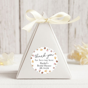 Rund Wildblumen-Braut-Florales Runder Aufkleber