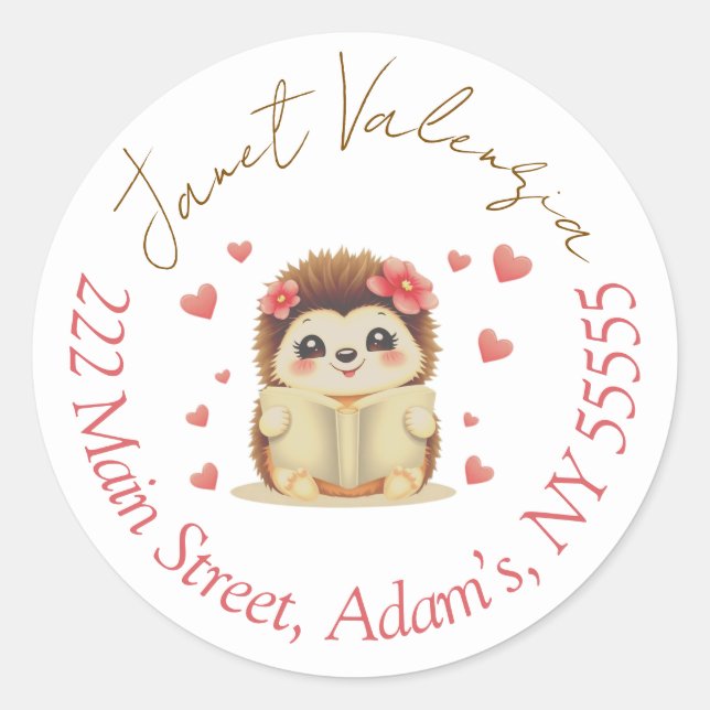 Rundadressen Runder Aufkleber (Vorderseite)