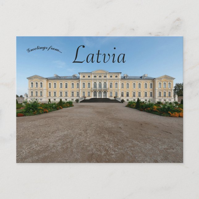  Rundale Palace in Latvia Postkarte (Vorderseite)