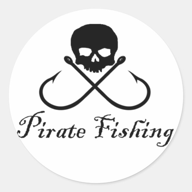 Rundaufkleber für Piraten Runder Aufkleber (Vorderseite)
