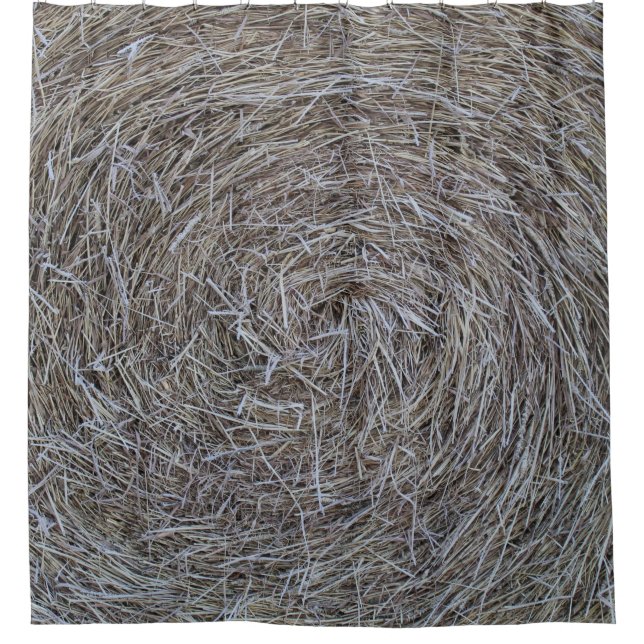 Rundballen Duschvorhang (Vorderseite)