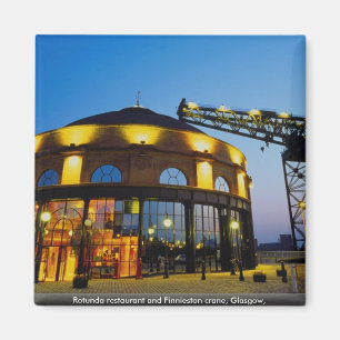 Rundbaurestaurant und Finnieston Kran, Glasgow, Magnet
