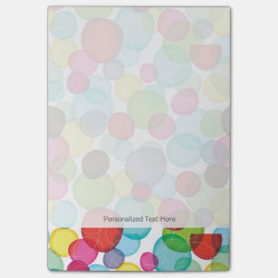 Rundblasen Kindermuster 2 Post-it Klebezettel