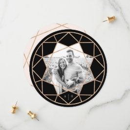 Runddiamant Geometrisches Edelstein Modernes Chic  Save The Date