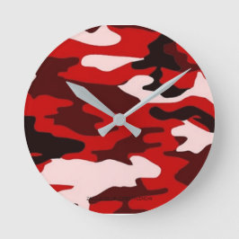 Runde Acrylmauer-Uhr - Camouflage Wanduhr