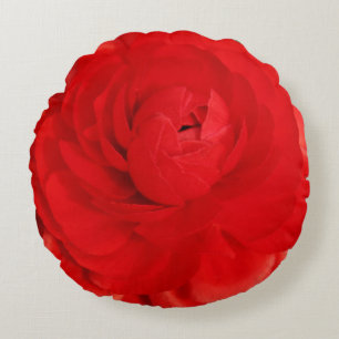 Runde Akzent-Kissen-Rote Rose Rundes Kissen