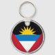 Runde Antigua und Barbuda Schlüsselanhänger (Front)