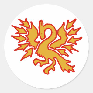 Runde Aufkleber - Weiß