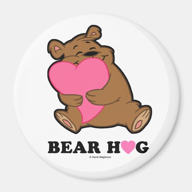 Runde Bärenmagnete Magnet (Vorne)