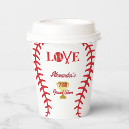 Runde Baseball Game Themed Kinder Tee Geburtstagsp Pappbecher
