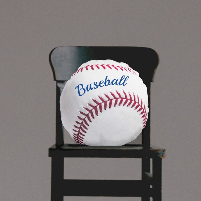 Runde Baseball individuell anpassbare Round-Round- Rundes Kissen (Von Creator hochgeladen)