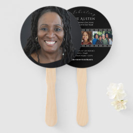 Runde Beerdigung Programm Fan Classic & Soft Fächer