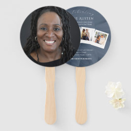 Runde Beerdigung Programm Fan Classic & Soft Fächer