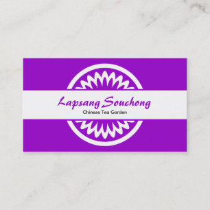 Runde Blume - Lila Visitenkarte