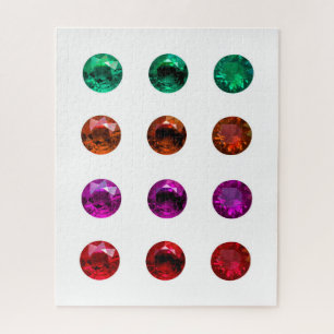 Runde brillante Farbsteine-Puzzle