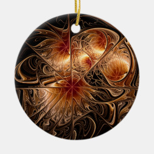 Runde Bronzeverzierung Keramikornament