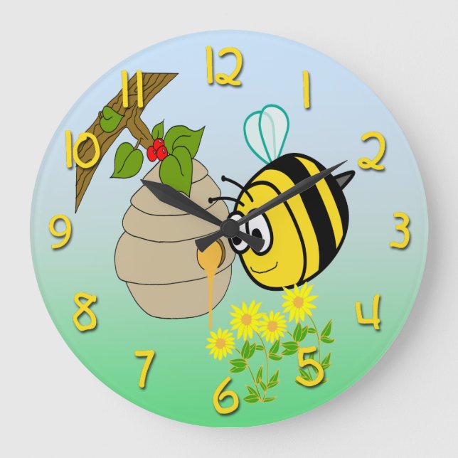Runde die Wand-Uhr des beschäftigte Große Wanduhr (Vorderseite)