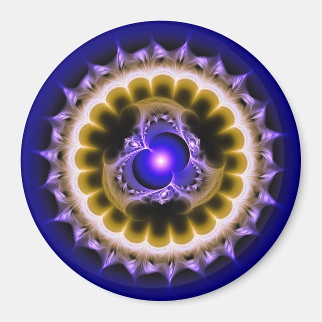 Runde digitale Verzierung Magnet (Vorne)