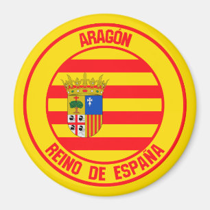 Runde Emblem Aragón Magnet