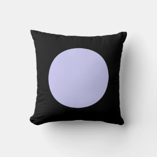 Runde Farben - Pulver Blau und Schwarz Kissen