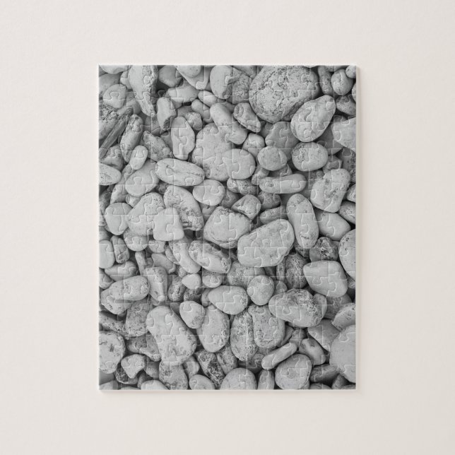 Runde Felsen-Schwarzweiss-Foto-Puzzlespiel (Vertikal)