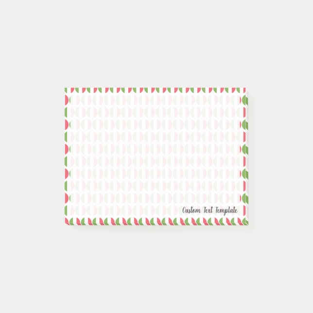 Runde Flaggen Italiens Post-it Klebezettel (Vorderseite)