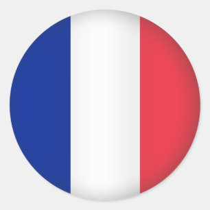 Runde Frankreich Runder Aufkleber