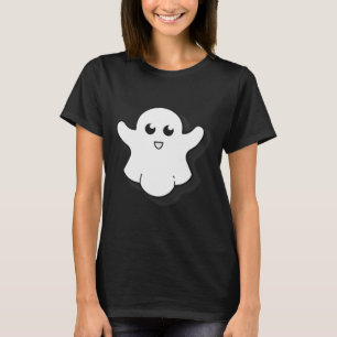 Runde Ghost Niedlich Ghost Halloween Spooky Jahres T-Shirt