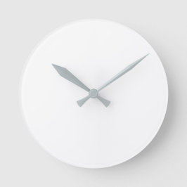 Runde (große) Wall-Uhr - Graue Hände Runde Wanduhr