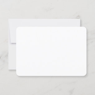 Runde Hochzeitkarte für RSVP-Reaktion 3,5" x 5" RSVP Karte
