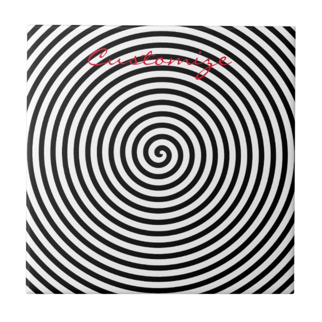 Runde Hypnose Spiral Thunder_Cove Fliese (Vorderseite)