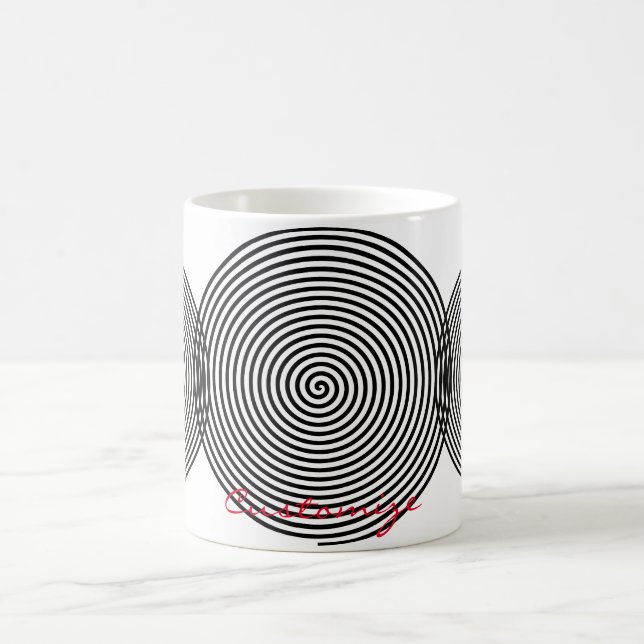 Runde Hypnose Spiral Thunder_Cove Kaffeetasse (Mittel)