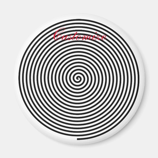 Runde Hypnose Spiral Thunder_Cove Magnet (Vorne)