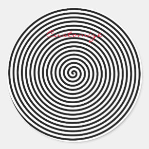 Runde Hypnose Spiral Thunder_Cove Runder Aufkleber