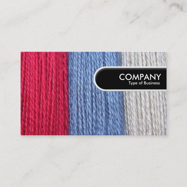 Runde Kante - Darning Thread Visitenkarte (Vorderseite)