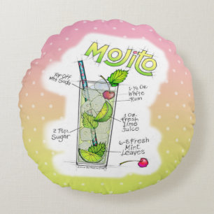RUNDE KISSEN - MOJITO REZEPT COCKTAIL ART