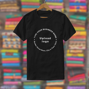Runde Muster für Geschäftsmarken Texte zum Thema S T-Shirt