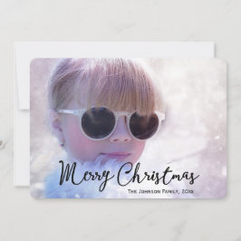 Runde Personalisierte Weihnachtskarten Maßgeschnei Feiertagskarte
