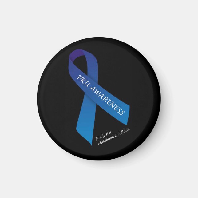Runde PKU-Sensibilisierungsmagent für Erwachsene Magnet (Vorne)