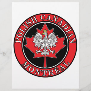 Runde polnisches kanadisches Leaf in Montreal Flyer
