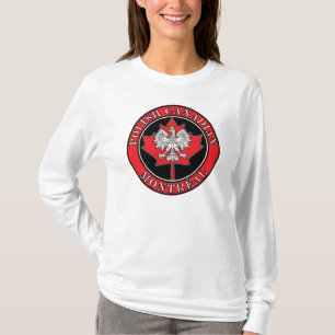 Runde polnisches kanadisches Leaf in Montreal T-Shirt