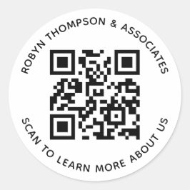 Runde QR-Code-Aufkleber für kundenspezifisches Bus Runder Aufkleber