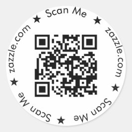 Runde QR-Code-Etiketten, benutzerdefinierte QR-Auf Runder Aufkleber
