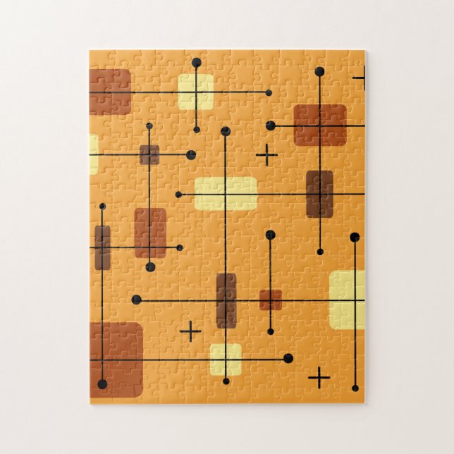 Runde Rechtecke Quadrate Orange (Vertikal)