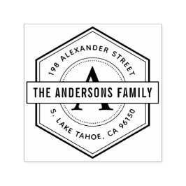 Runde Rücksendeadresse Permastempel